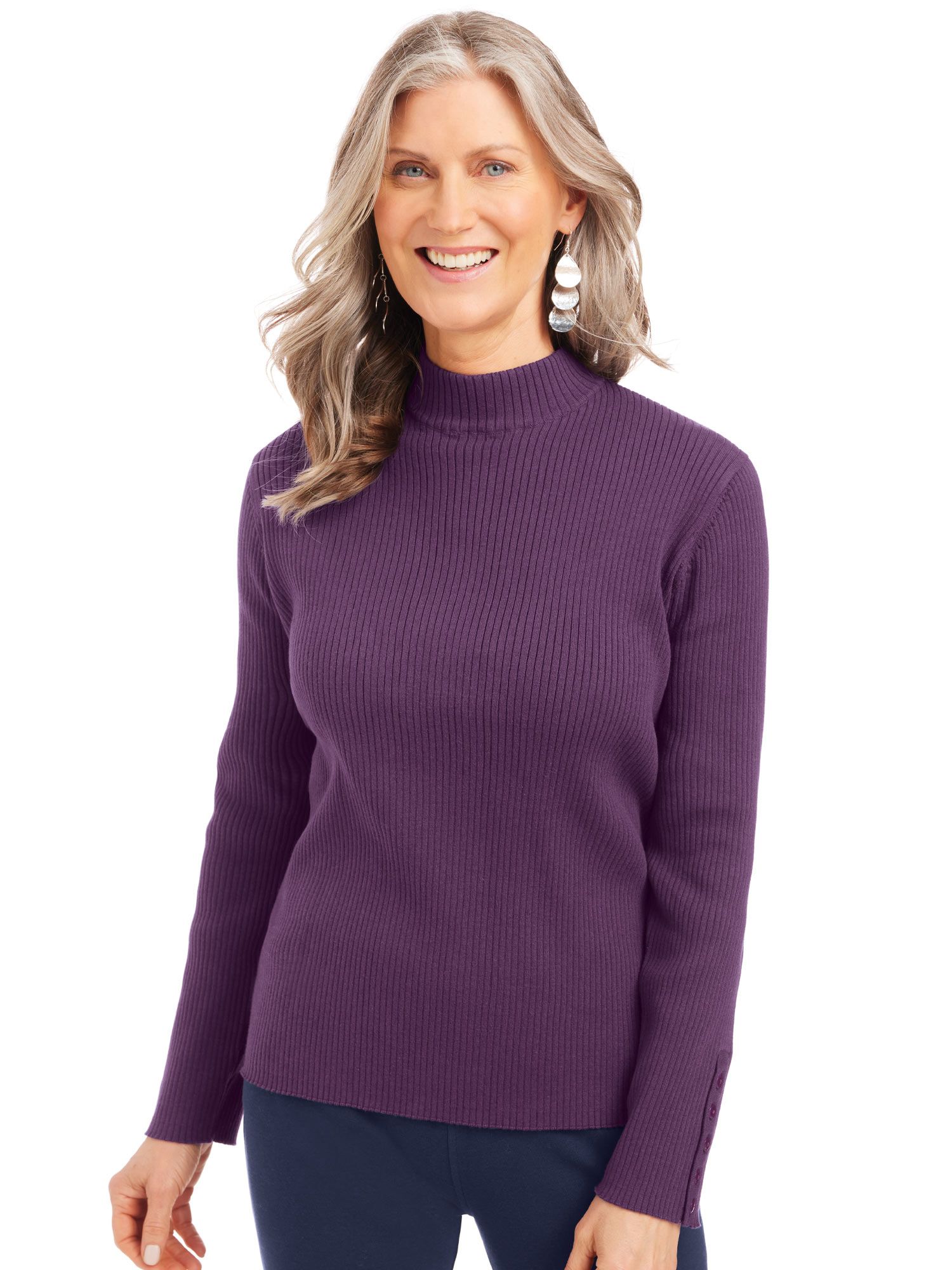 Button-Detail Sweater