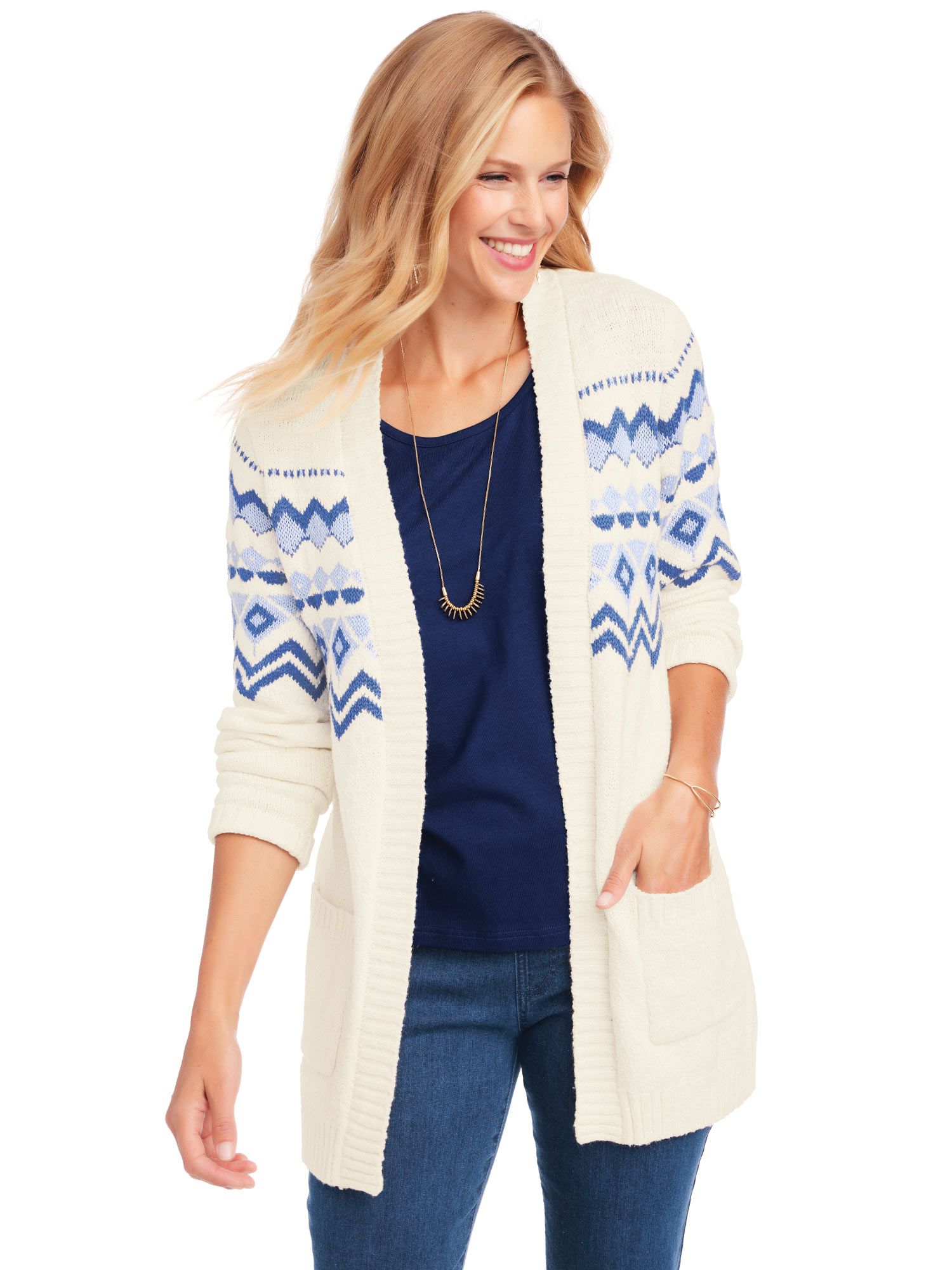Fair Isle Cardigan Sweater
