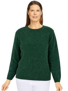 Alfred Dunner Classics Chenille Cable stitch Sweater