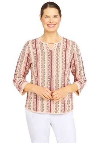 Alfred Dunner® Sorrento Textured Sweater - Image 1 of 4