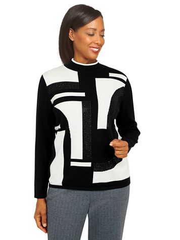 Alfred Dunner® Empire State Colorblock Sweater - Image 1 of 4