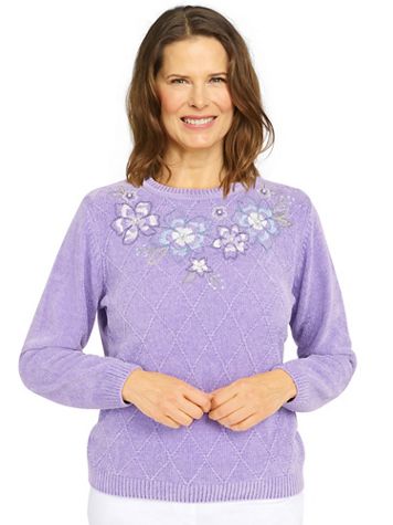 Alfred Dunner® Victoria Falls Chenille Sweater - Image 1 of 5