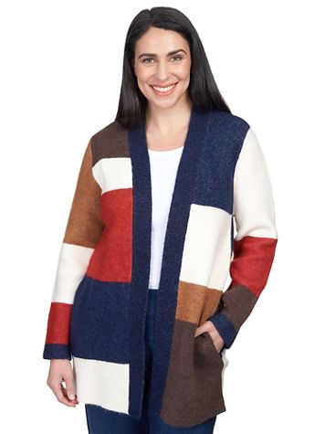 Alfred Dunner® Autumn Weekend Autumn Colorblock Cardigan - Image 5 of 5