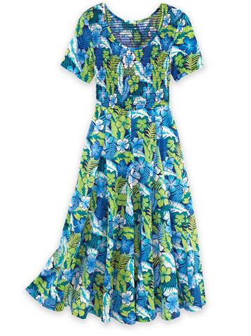 Crinkle Cotton Dress - Image 1 of 3