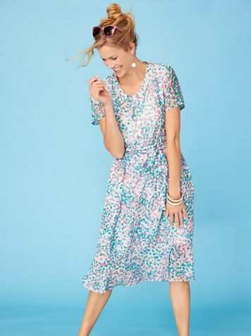 Faux Wrap Dress - Image 1 of 1