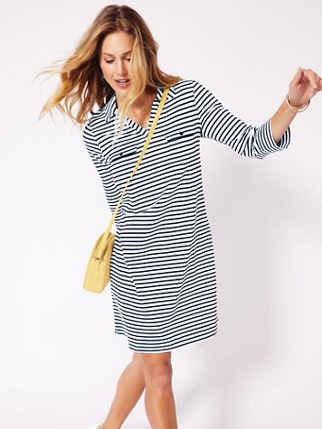 Striped Polo Dress - Image 1 of 6