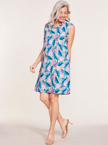 Linen Ruffle Dress - Image 1 of 5