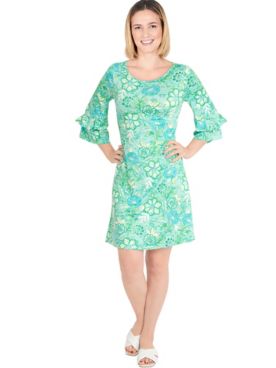 Ruby Rd® Puff Floral Print Dress