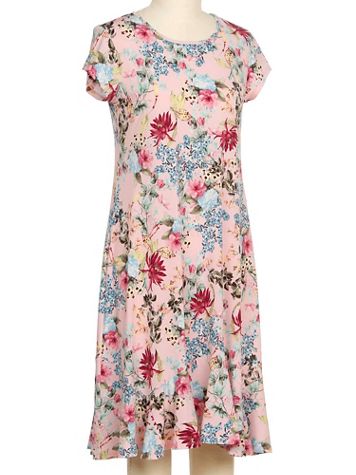 Southern Lady  Cap Sleeve Dolce Print Dress - Image 1 of 1