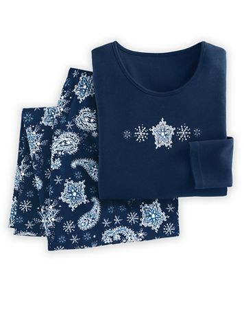 Novelty Knit Pajama Set - Image 1 of 8