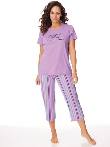 Sweet Dreams Capri Pajama Set - Image 3 of 7