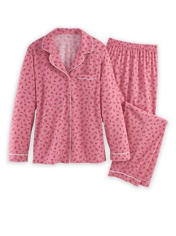 Floral Button-Front Pajamas - Image 1 of 3