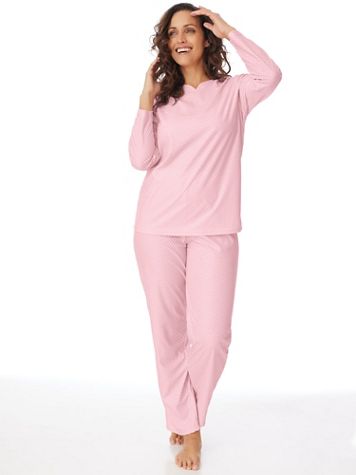 Textured Henley 2-Piece Pajamas Set - Image 1 of 3