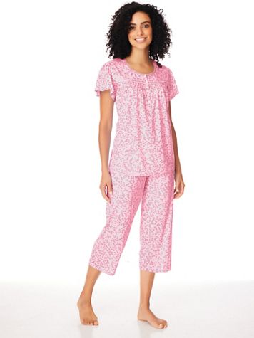 Floral-Print Capris Pajama Set - Image 3 of 3