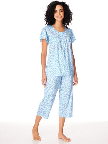 Floral-Print Capris Pajama Set - Image 4 of 4