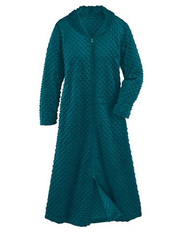Minky Dot Fleece Robe - Image 1 of 3
