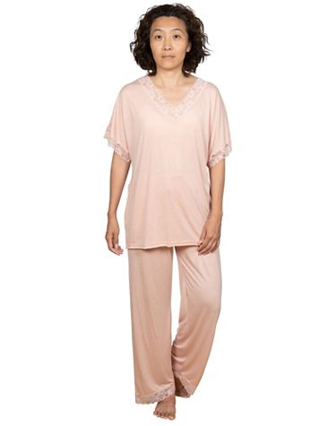 Lace Trim Pajama Set - Image 1 of 3