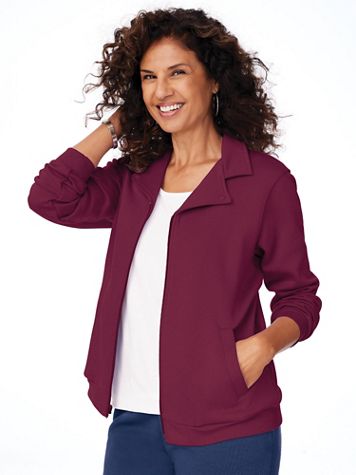 Zip-Front Fleece Jacket  - Image 1 of 11
