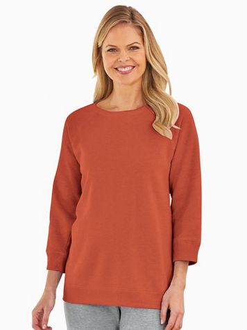 Better-Than-Basic Heathered Fleece Sweatshirt  - Image 1 of 2
