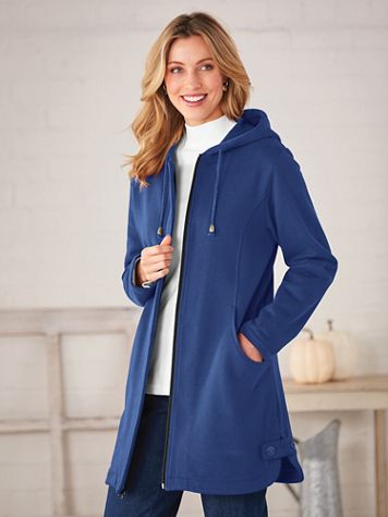 Button-Trim Fleece Jacket - Image 1 of 2