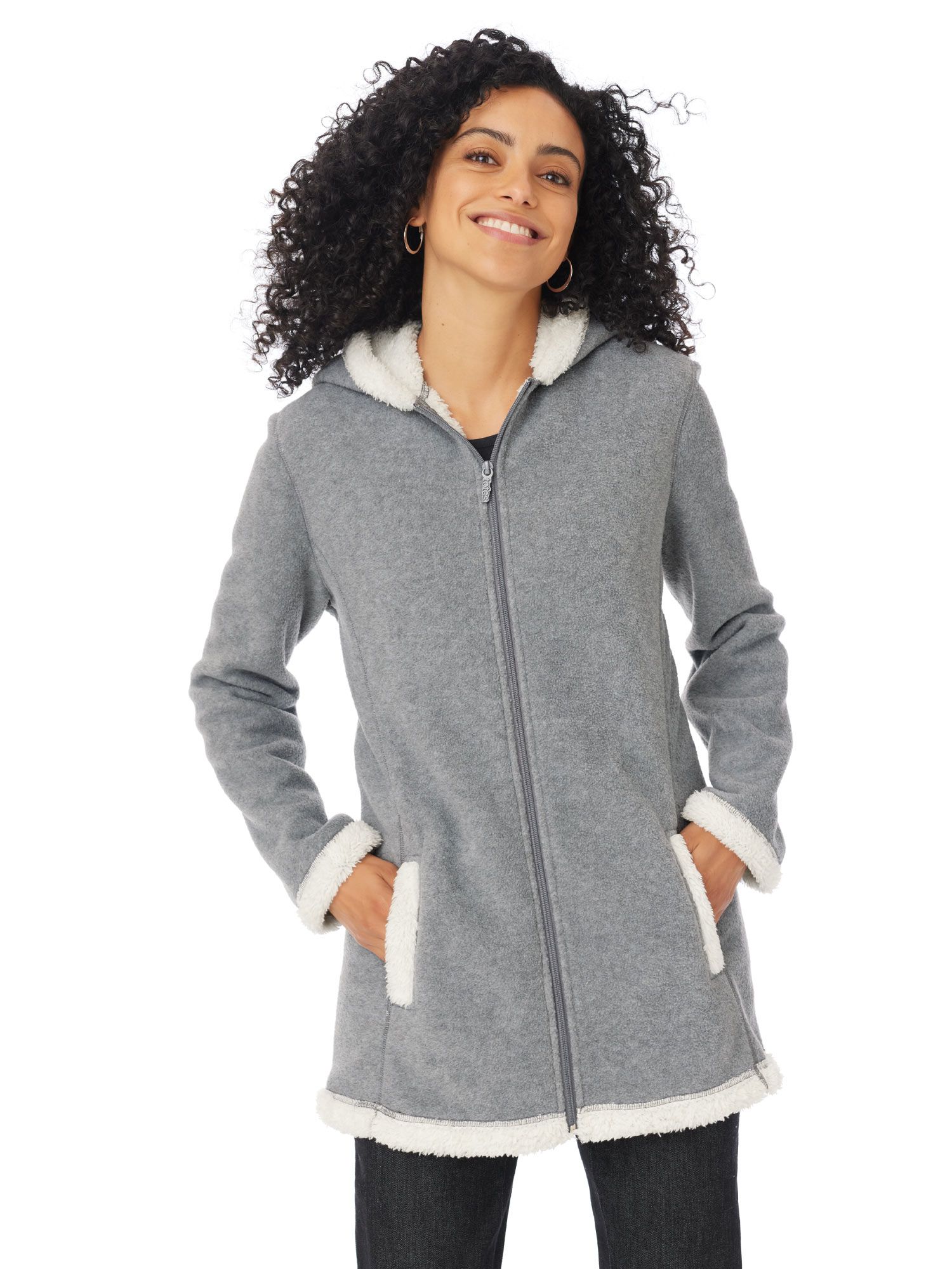 Totes Sueded Fleece-Lined Jacket