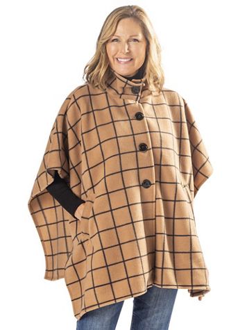 Windowpane Fleece Wrap - Image 3 of 3