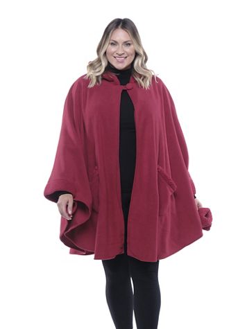 Sherpa Trim Fleece Wrap & Glove Set - Image 1 of 8