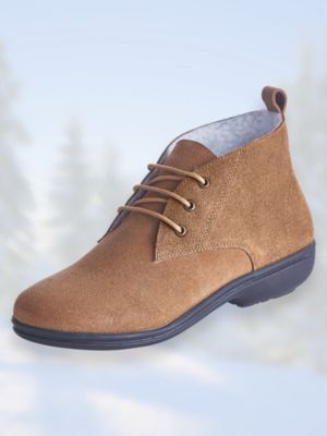 sherpa lined lace up boots