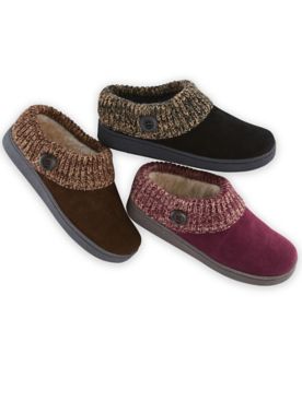 Clarks Sweater-Knit Clog Slippers