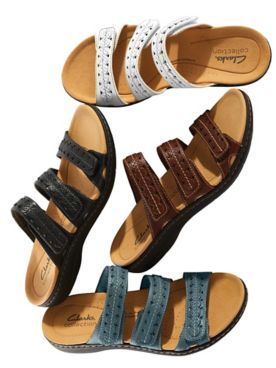 “Laurieann” Cove Leather Sandals by Clarks