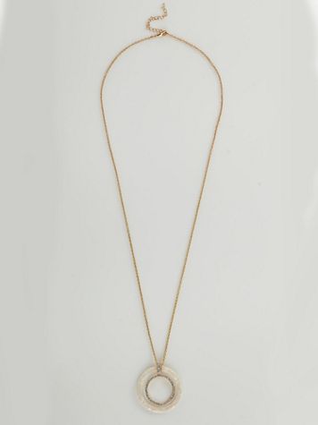 Double Circle Pendant Necklace - Image 1 of 1