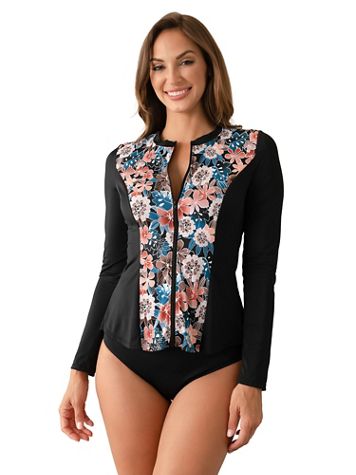 Fit 4 U Moon Shadow Long Sleeve Swim Shirt - Image 4 of 4