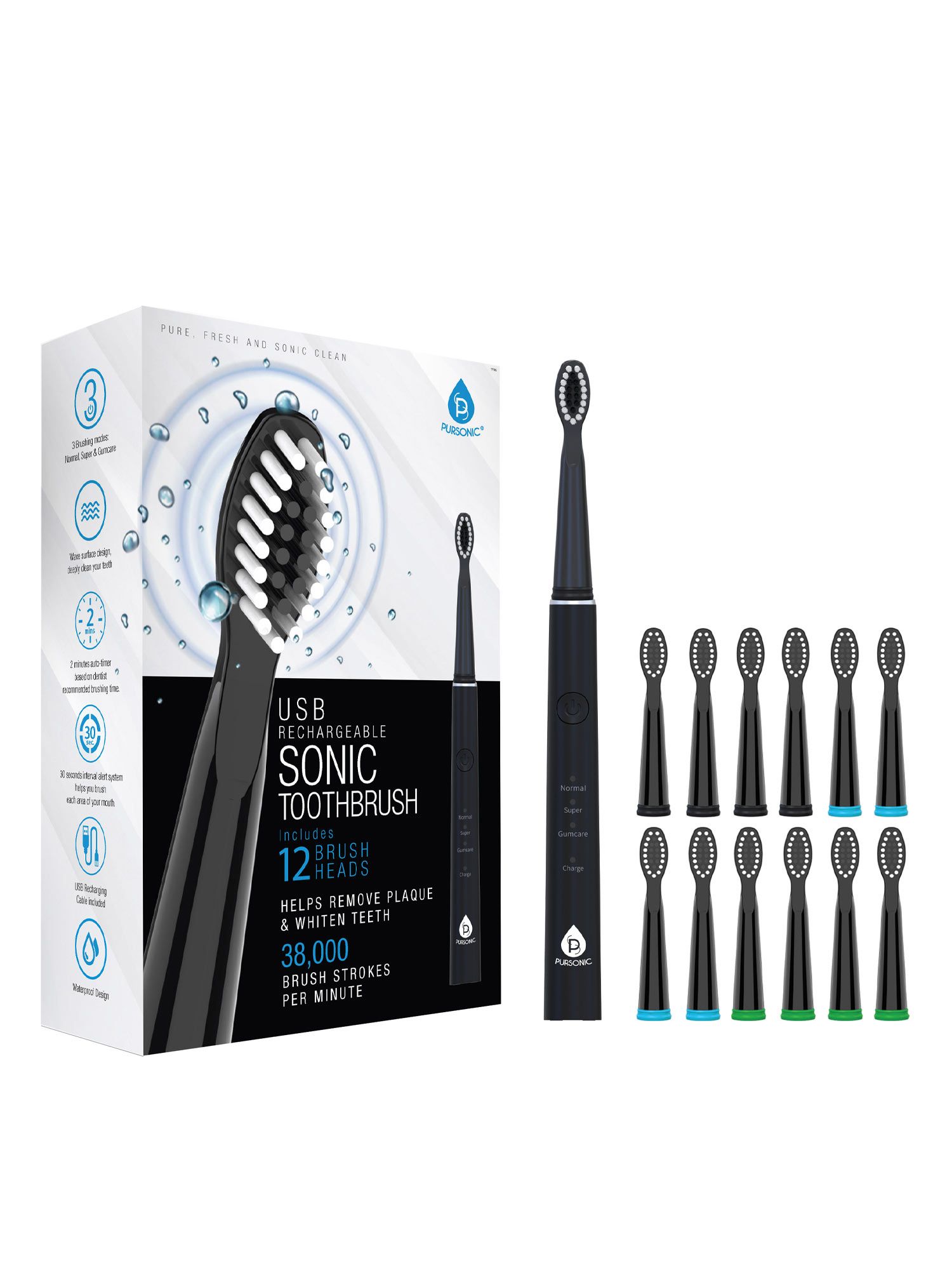 USB Rechargeable Sonic Toothbrush 
