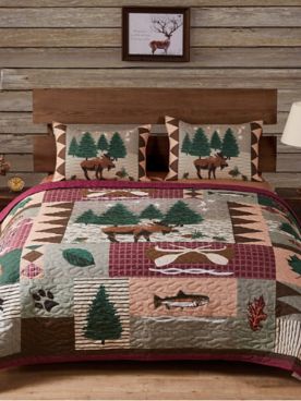Moose Lodge Quilt Set