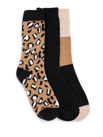 MUK LUKS®  3-Pair Boot Socks - Image 1 of 3