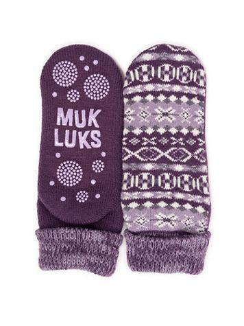 MUK LUKS®  Short Slipper Socks - Image 1 of 5