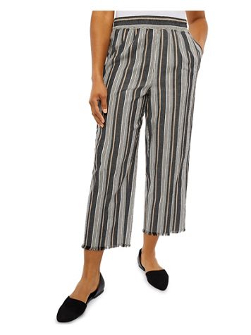 Alfred Dunner® Marrakech Stripe Ankle Pant with Fringe - Image 5 of 5