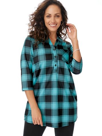 Cozy Plaid Big Shirt - Image 1 of 1