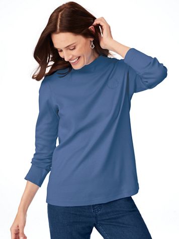 Basic Knit Mockneck -Off White main image 0