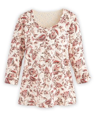 Lace-Inset Top - Image 1 of 4