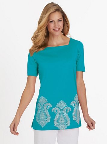 Short-Sleeve Tunic Top - Image 3 of 5