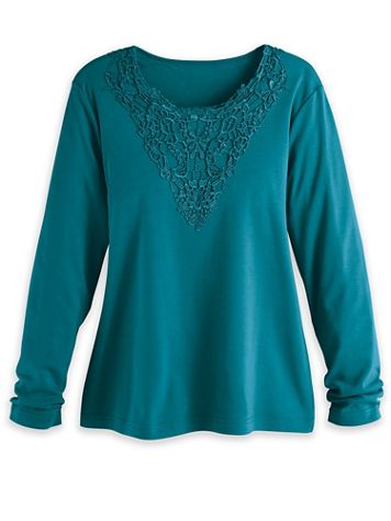 Lace Medallion Knit Top - Image 1 of 1