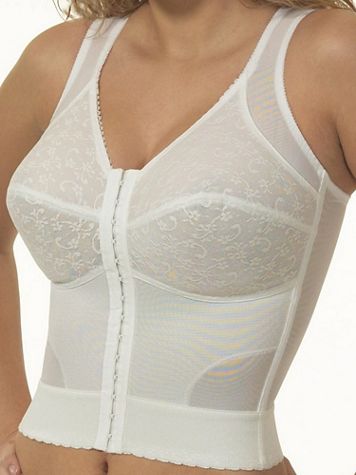 Wireless Front Closure Back Support Longline Bra - Image 1 of 6