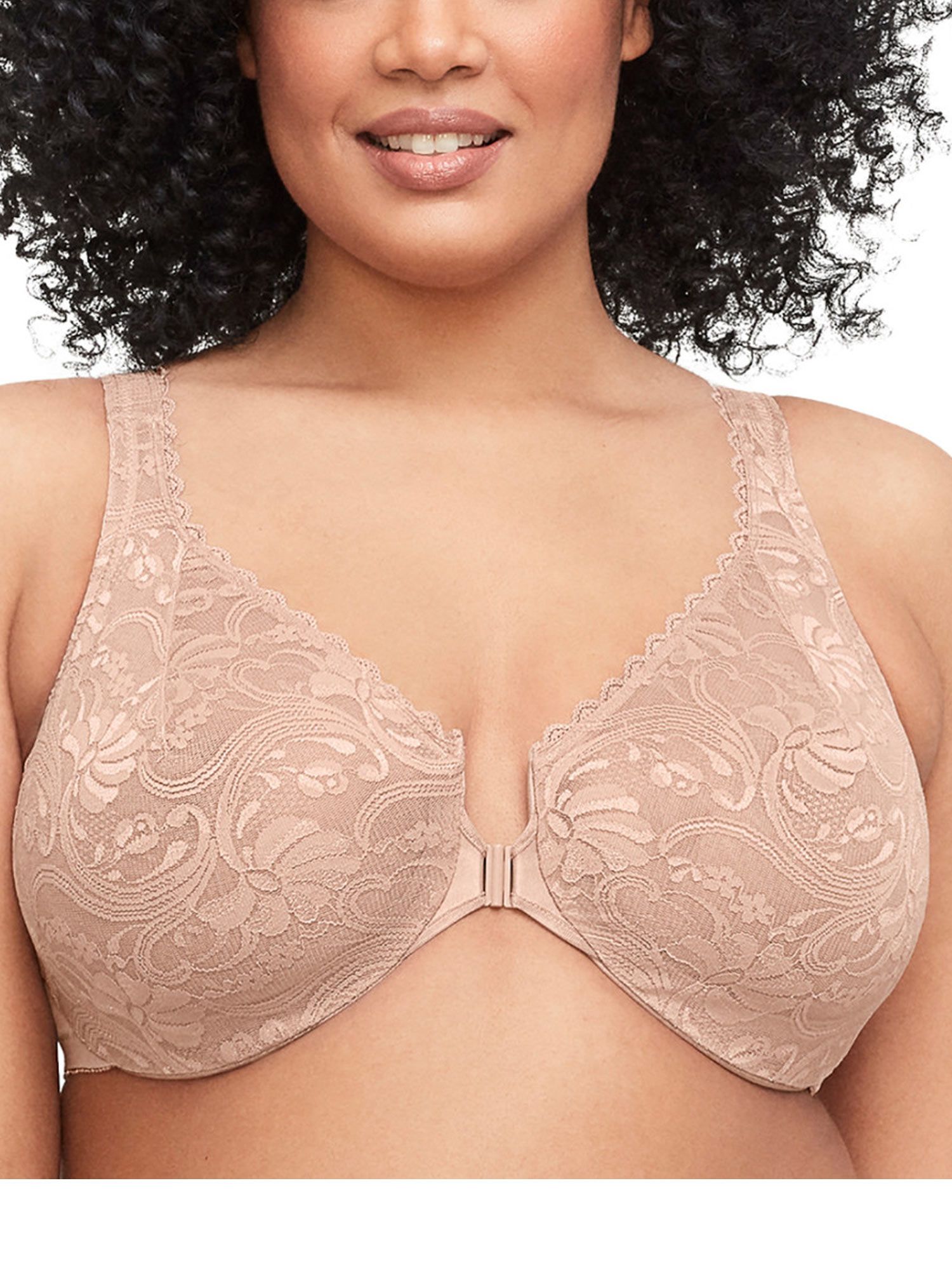 Glamorise WonderWire FC Stretch Lace Bra Underwire