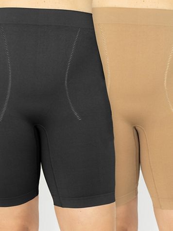 Instant Shaping By Plusform 2 Pack Seamless Long Leg Shaper - Image 2 of 2