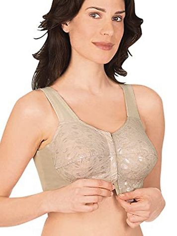 Valmont No Bones Lace Soft Cup Wire Free Front Close Bra - Image 1 of 3