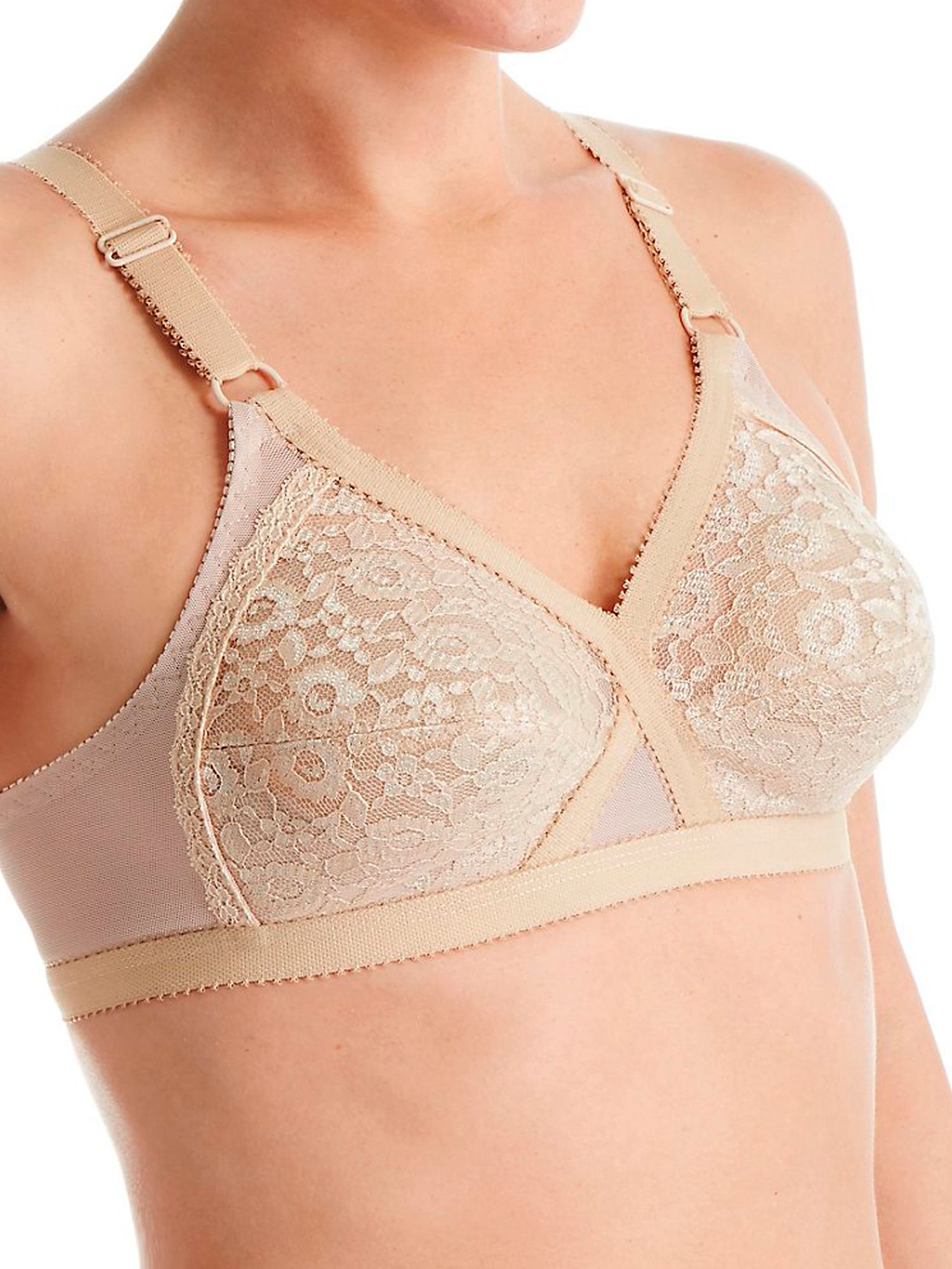 Valmont Lace Cross & Shape Crossover Pocketed Mastectomy Bra