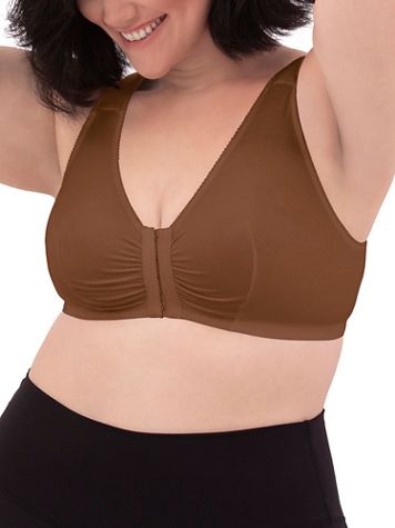 Leading Lady The Meryl Cotton Front-Closure Leisure Bra - Image 1 of 4
