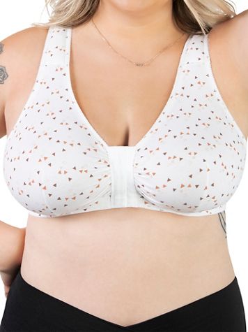 Leading Lady The Meryl Cotton Front-Closure Leisure Bra - Image 3 of 4