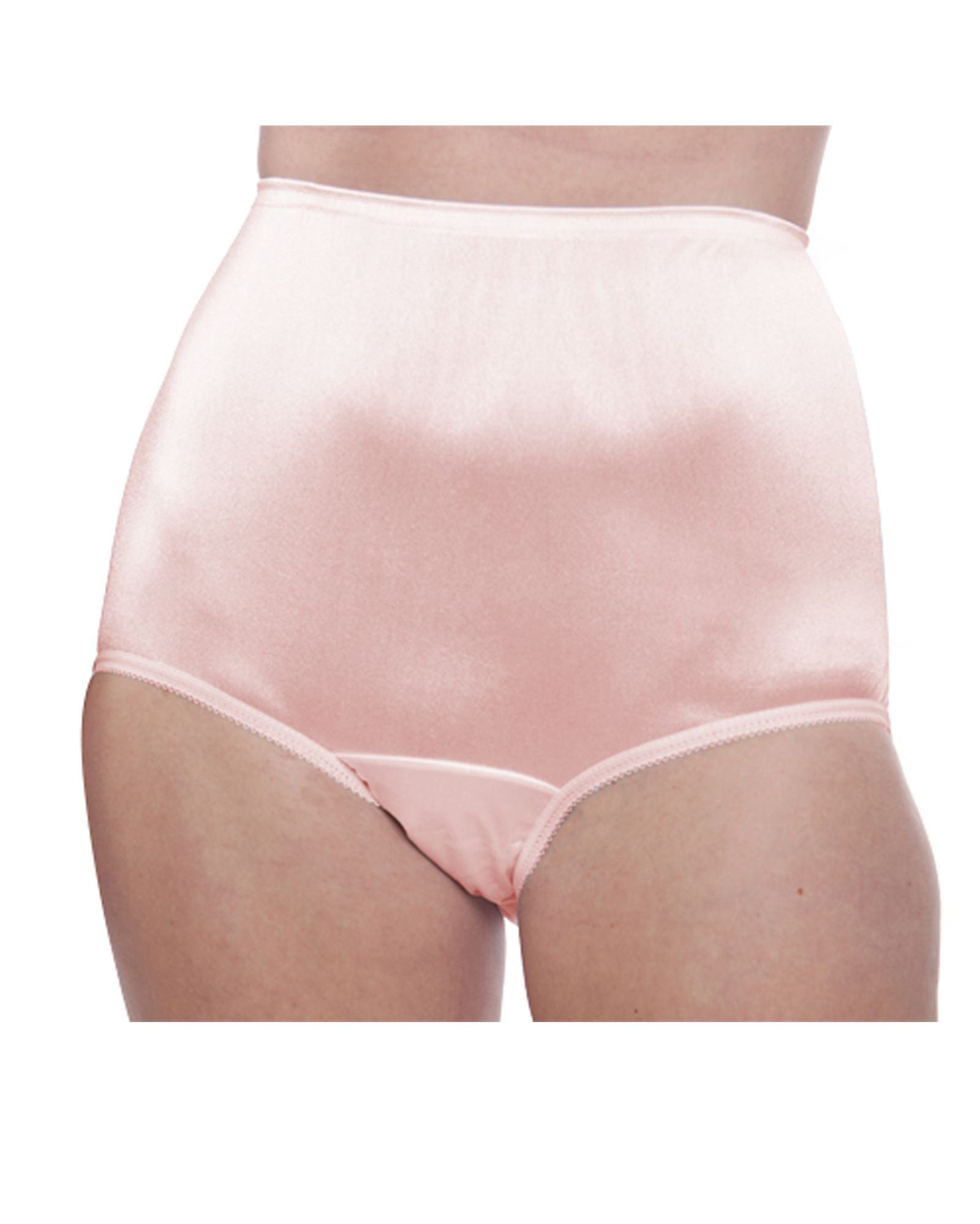 100% Nylon Full Coverage Panties, 4-Pack